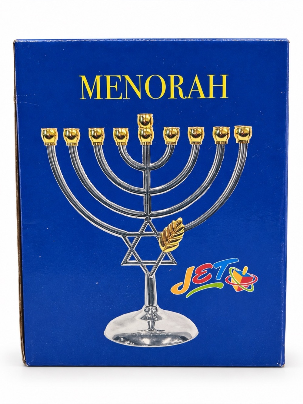 Traditional Star of David Hanukkah Menorah, Holds 9 Candles Jewish Heritage